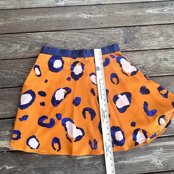 3.1 Phillip Lim Vibrant Orange and Purple Skater Skirt - Picture 9 of 10